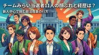 チームみらい当選者11人の顔ぶれと経歴は？新人中心で挑む政治改革の行方