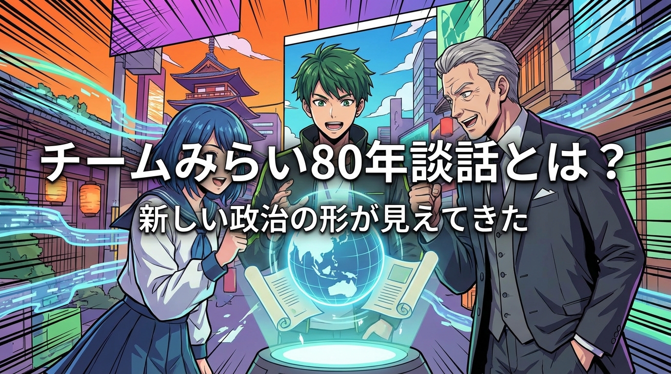 チームみらい80年談話とは?新しい政治の形が見えてきた