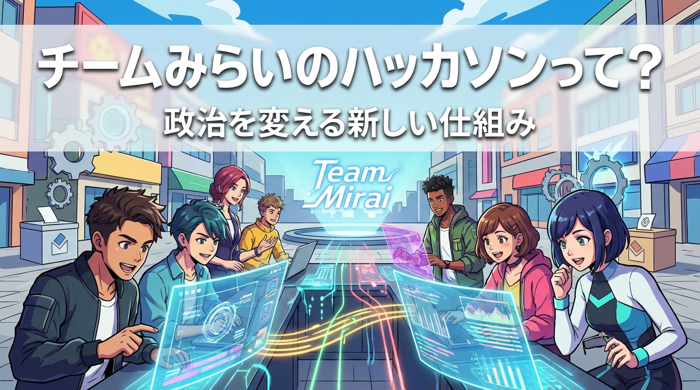 チームみらいのハッカソンって?政治を変える新しい仕組みとは
