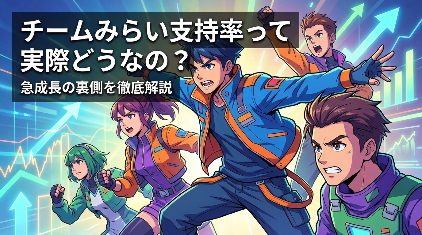 チームみらい支持率って実際どうなの？急成長の裏側を徹底解説