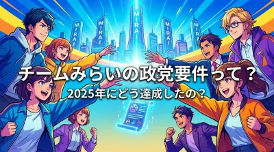 チームみらいの政党要件って？2025年にどう達成したの？