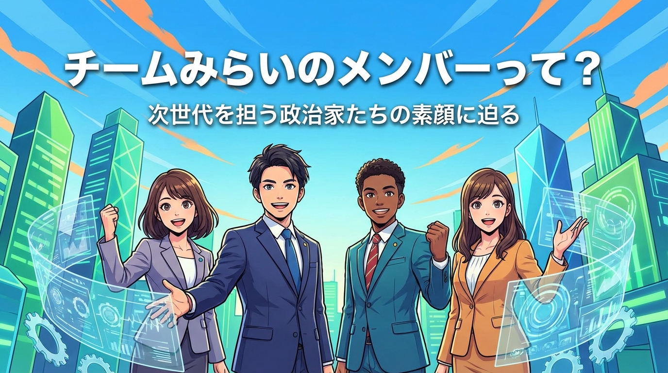 チームみらいのメンバーって?次世代を担う政治家たちの素顔に迫る