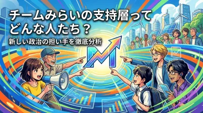 チームみらいの支持層ってどんな人たち？新しい政治の担い手を徹底分析