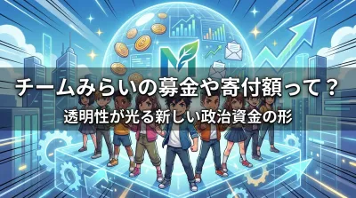 チームみらいの募金や寄付額って？透明性が光る新しい政治資金の形