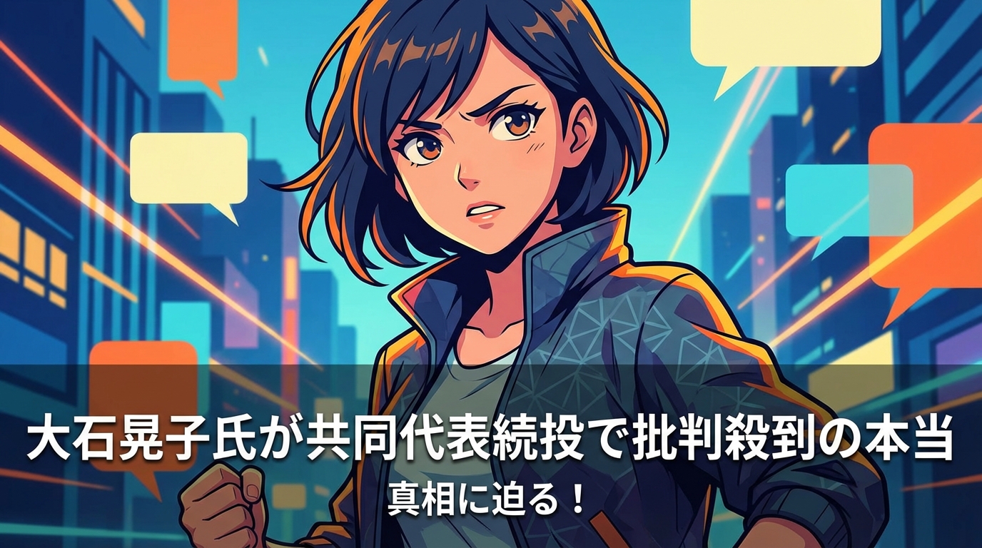 大石晃子氏が共同代表続投で批判殺到の本当の理由は？落選後の報酬問題と党運営の透明性を整理