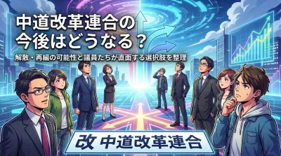 中道改革連合の今後はどうなる？解散・再編の可能性と議員たちが直面する選択肢を整理