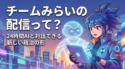 チームみらいの配信って？24時間AIと対話できる新しい政治の形
