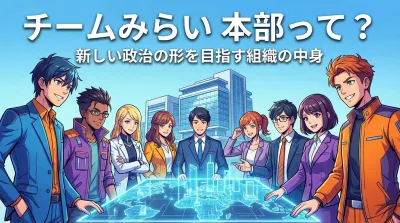 チームみらい 本部って？新しい政治の形を目指す組織の中身