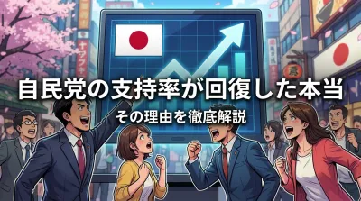 自民党の支持率が回復した本当の理由は？野党分裂と有権者の選択肢不足を整理