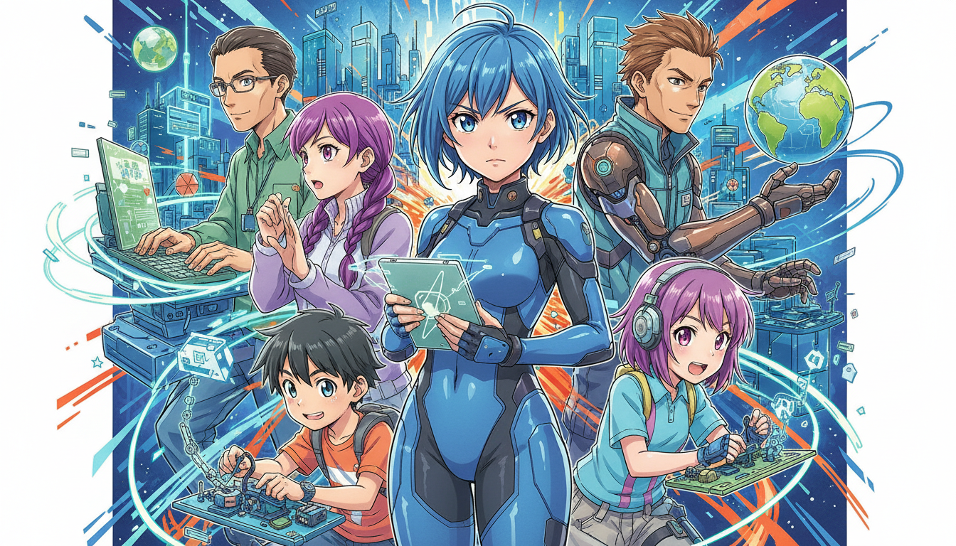 チームみらいのメンバー構成は多彩なエンジニア集団